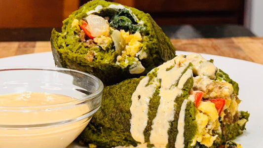 3-Ingredient Spinach Wraps