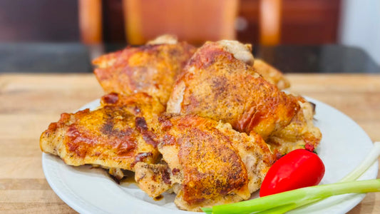 Crispy No-Oil Pan-Fried Chicken Thighs