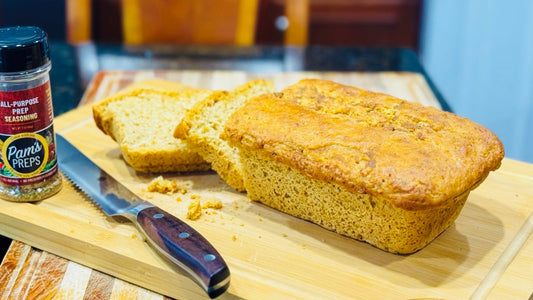 Dump & Bake Garlic Herb Loaf Bread