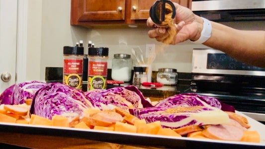 Roasted Purple Cabbage Stir Fry