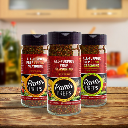 Pam's Flavor Trio (Classic, No Salt, Fiery Hot)